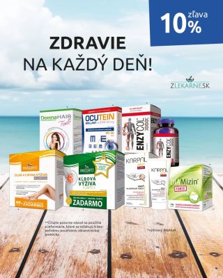 Do konca mesiaca vybrané produkty v zľave 10 % na www.zlekarne.sk. 👏 VÝBORNÉ CENY 🎁 DARČEK ZADARMO PRI OBJEDNÁVKE NAD 30 €...