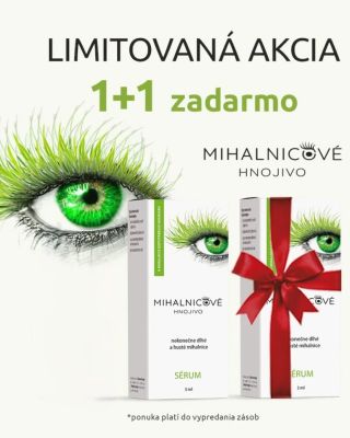 Nekonečne dlhé a husté mihalnice? ÁNO…s mihalnicovým hnojivom… Teraz môžete využiť akciu 🎁🎁🎁 druhé balenie ZADARMO 🎁🎁🎁