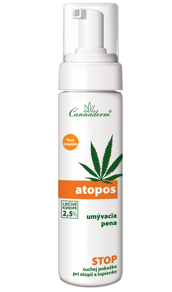 Cannaderm Atopos – umývacia pena na atopiu a psoriázu 180 ml