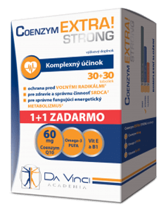 Coenzym EXTRA! Strong 60mg – Da Vinci 30+30 tob. ZADARMO