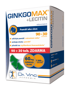 GinkgoMax+Lecitin – DA VINCI 90+30 tob. ZADARMO