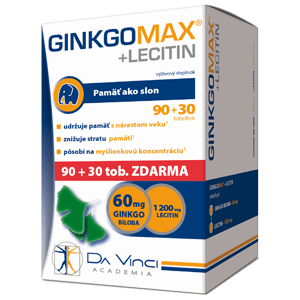 GinkgoMax+Lecitin – DA VINCI 90+30 tob. ZADARMO