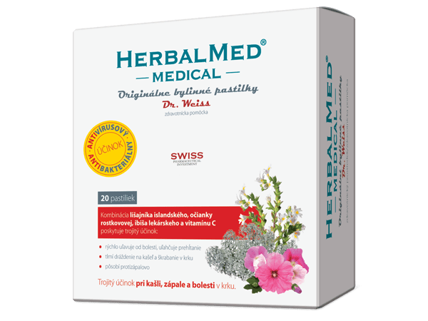 HerbalMed MEDICAL – Dr.Weiss 20 pastiliek