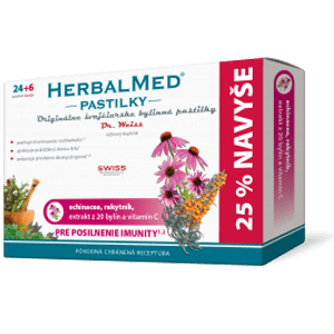 Herbalmed pastilky – echin., rakyt., + vit. C 24+6