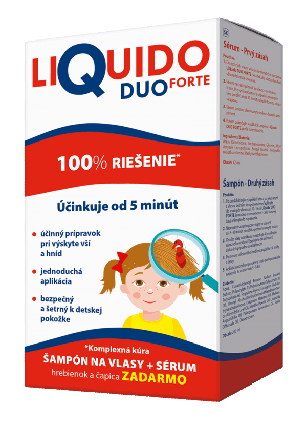 LiQuido DUO Forte šampón proti všiam 200 ml + sérum