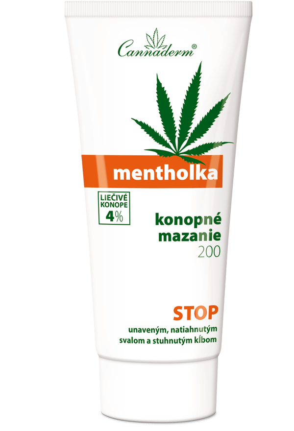 Cannaderm Mentholka – konopné mazanie na svaly a kĺby 200 ml