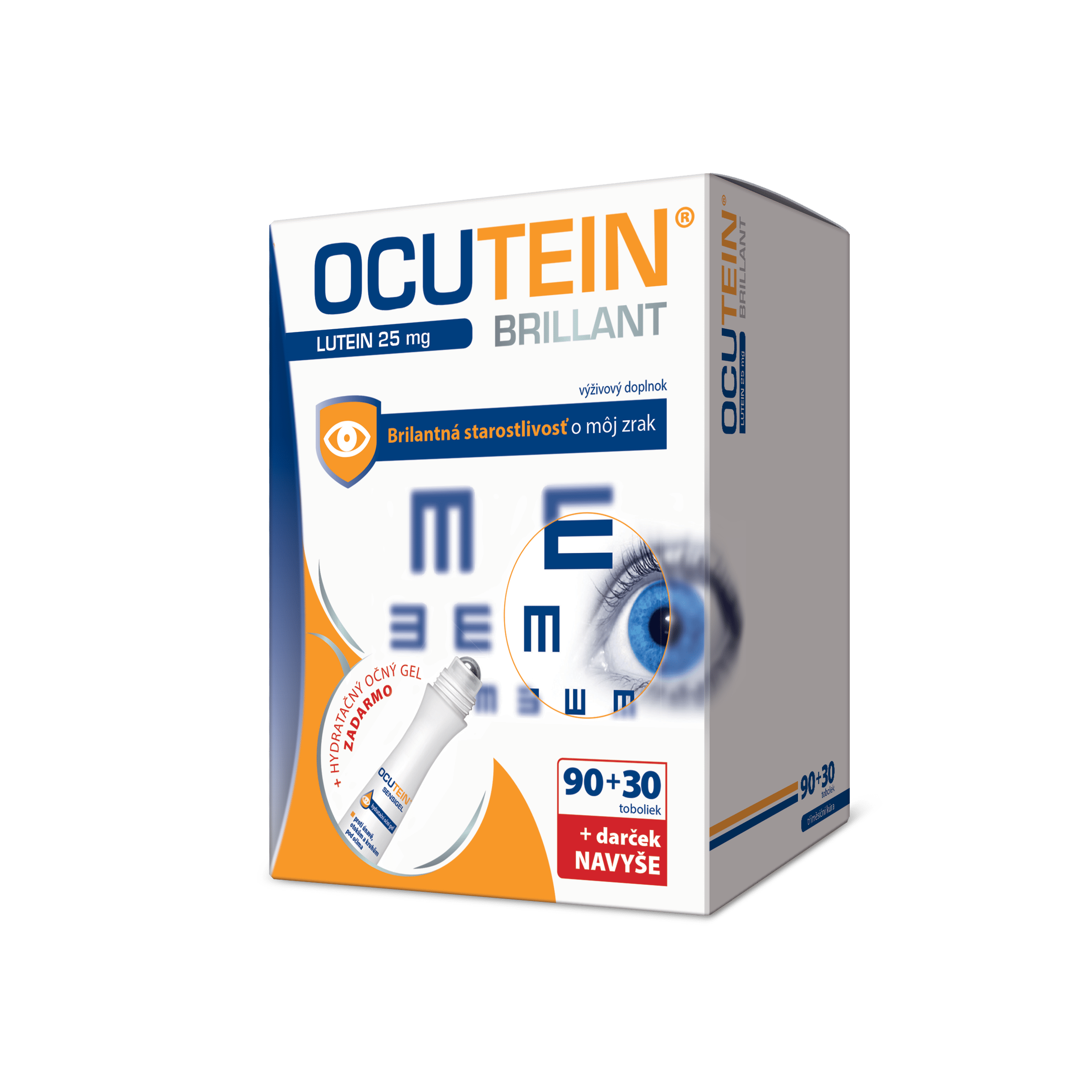 Ocutein Brillant Lutein 25 mg – DA VINCI 90+30 tob.+ darček