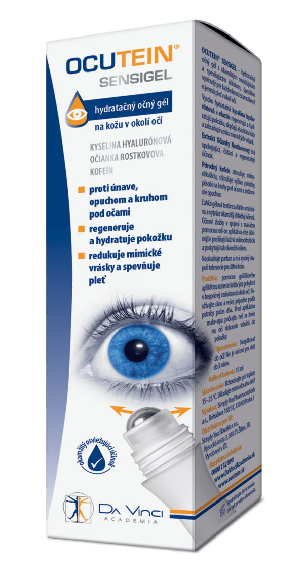 Ocutein SENSIGEL - DA VINCI hydratačný očný gél 15 ml