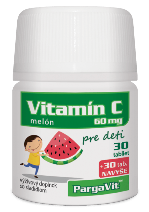 PargaVit Vitamín C melón pre deti 60 tbl.