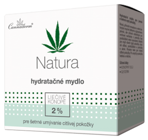 Cannaderm Natura – hydratačné mydlo 100 g