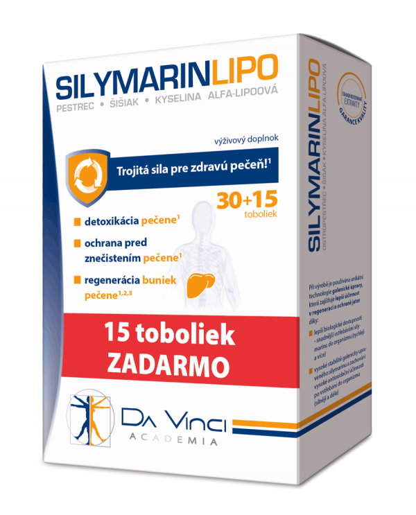 Silymarin LIPO – DA VINCI 30+15 tob. ZADARMO